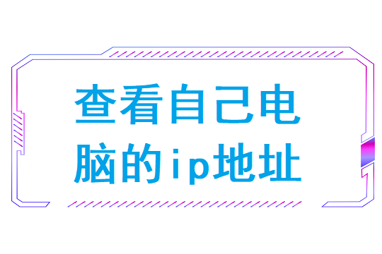 电脑ip地址怎么查看(查看自己电脑的ip地址)